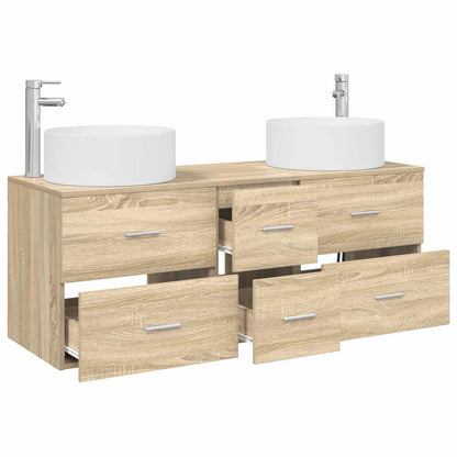 Badkamermeubelset 3 st Sonoma Eiken 49,5 x 44,5 x 65,5 cm