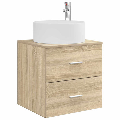 Badkamermeubelset 3 st Sonoma Eiken 49,5 x 44,5 x 65,5 cm