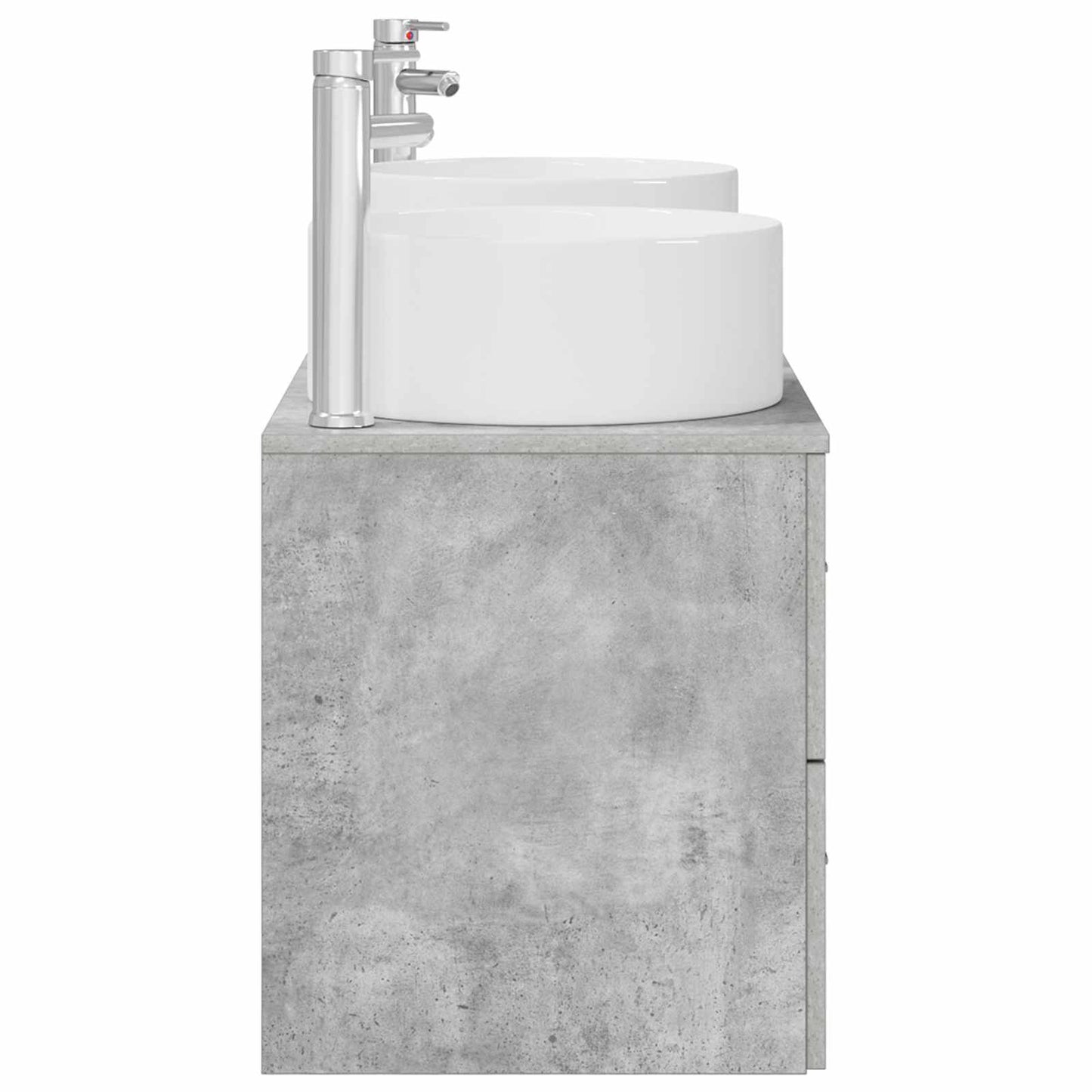 Badkamermeubelset 3 st Betongrijs 49,5 x 44,5 x 65,5 cm