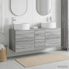 Badkamermeubelset 3 st Grijs Sonoma 49,5 x 44,5 x 65,5 cm