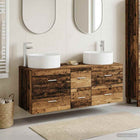 Badkamermeubelset 3 st Oud hout 49,5 x 44,5 x 65,5 cm
