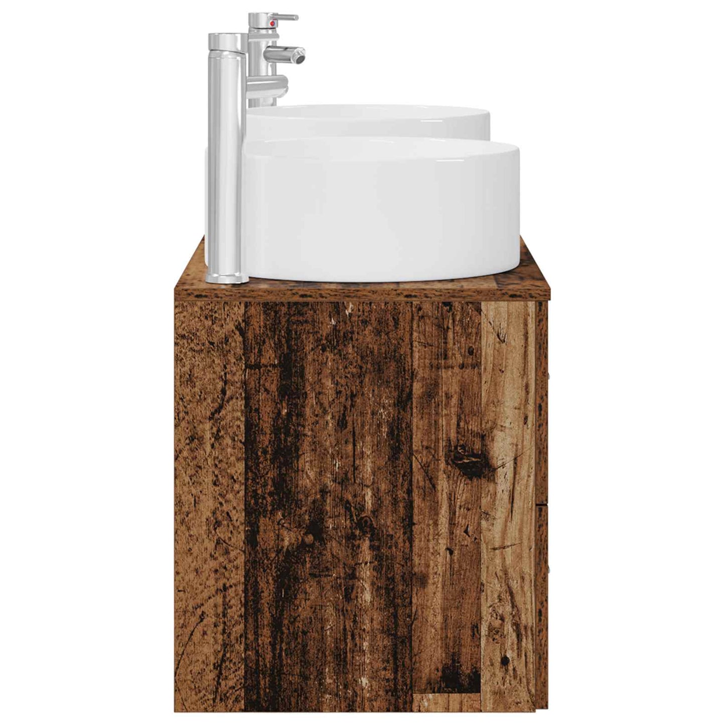 Badkamermeubelset 3 st Oud hout 49,5 x 44,5 x 65,5 cm