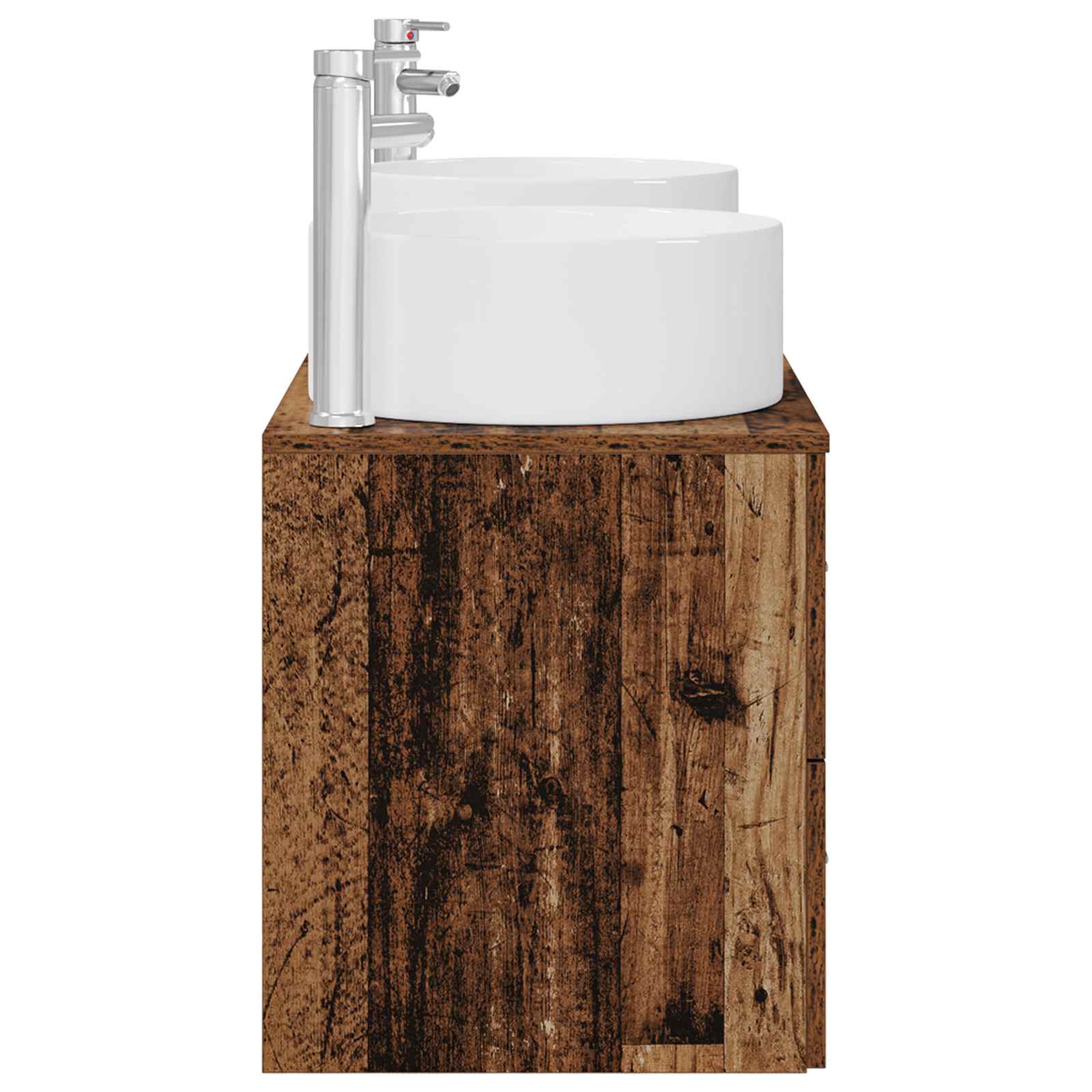 Badkamermeubelset 3 st Oud hout 49,5 x 44,5 x 65,5 cm