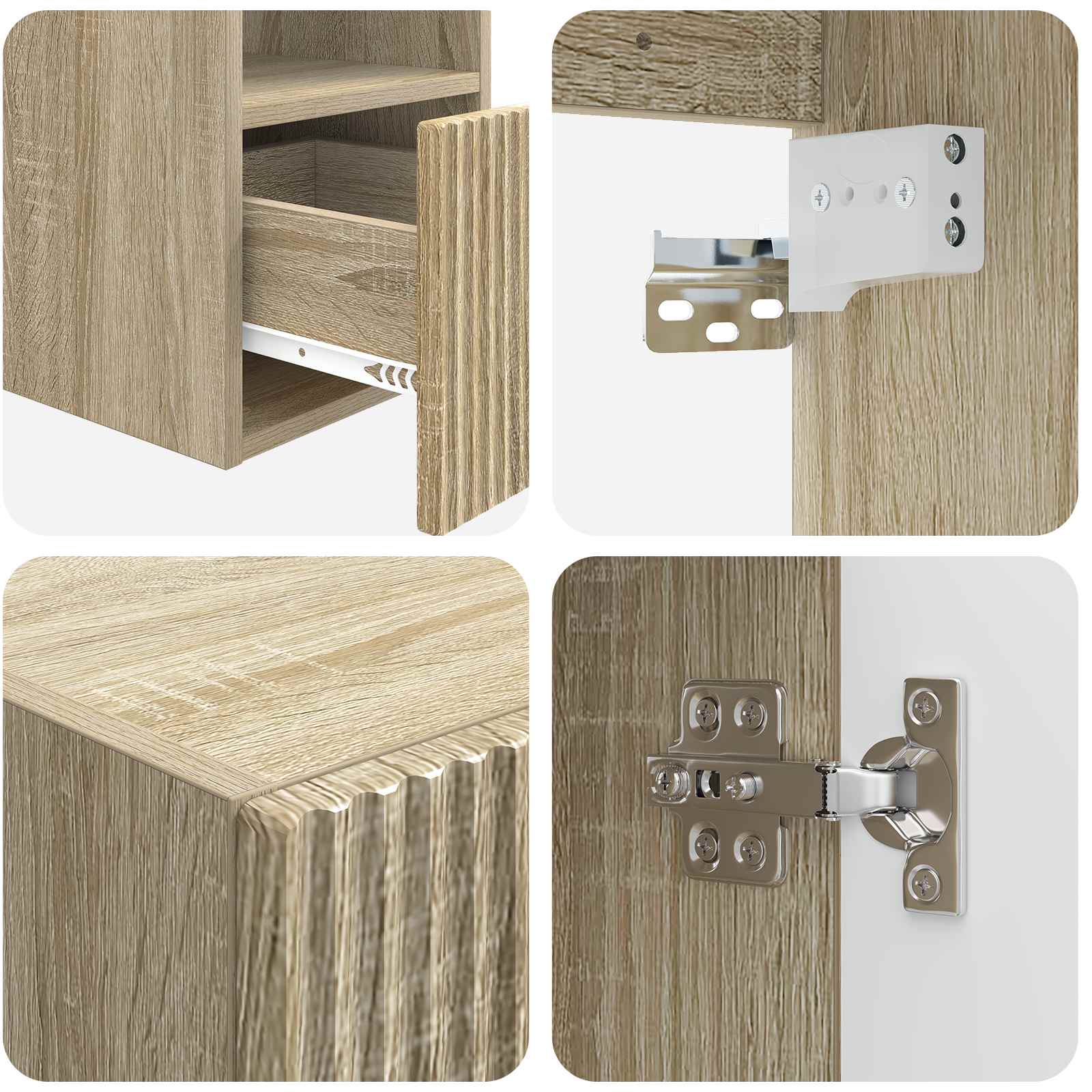 Badkamermeubelset 5 st Sonoma Eiken 33 x 34,5 x 100 cm