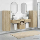 Badkamermeubelset 5 st Sonoma Eiken 33 x 34,5 x 100 cm