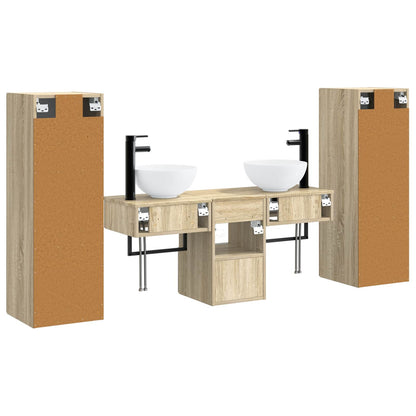 Badkamermeubelset 5 st Sonoma Eiken 33 x 34,5 x 100 cm