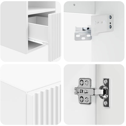 Badkamermeubelset 5 st Hoogglans Wit 33 x 34,5 x 100 cm