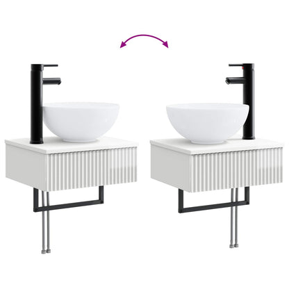 Badkamermeubelset 5 st Hoogglans Wit 33 x 34,5 x 100 cm