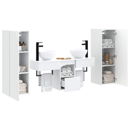 Badkamermeubelset 5 st Hoogglans Wit 33 x 34,5 x 100 cm