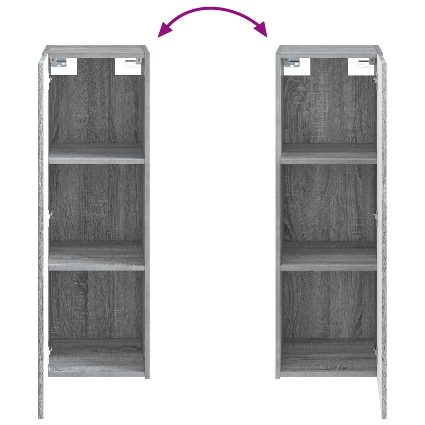 Badkamermeubelset 5 st Grijs Sonoma 33 x 34,5 x 100 cm