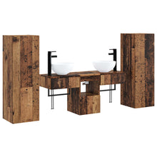 Badkamermeubelset 5 st Oud hout 33 x 34,5 x 100 cm Bewerkt hout