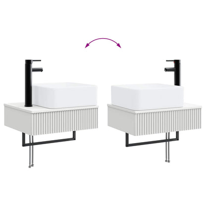 Badkamermeubelset 5 st Wit 33 x 34,5 x 100 cm Bewerkt hout