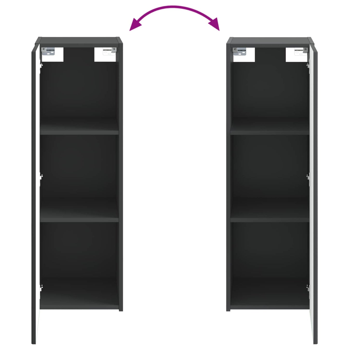 Badkamermeubelset 5 st Zwart 33 x 34,5 x 100 cm Bewerkt hout
