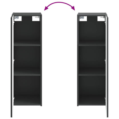 Badkamermeubelset 5 st Zwart 33 x 34,5 x 100 cm Bewerkt hout