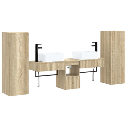 Badkamermeubelset 5 st Sonoma Eiken 33 x 34,5 x 100 cm