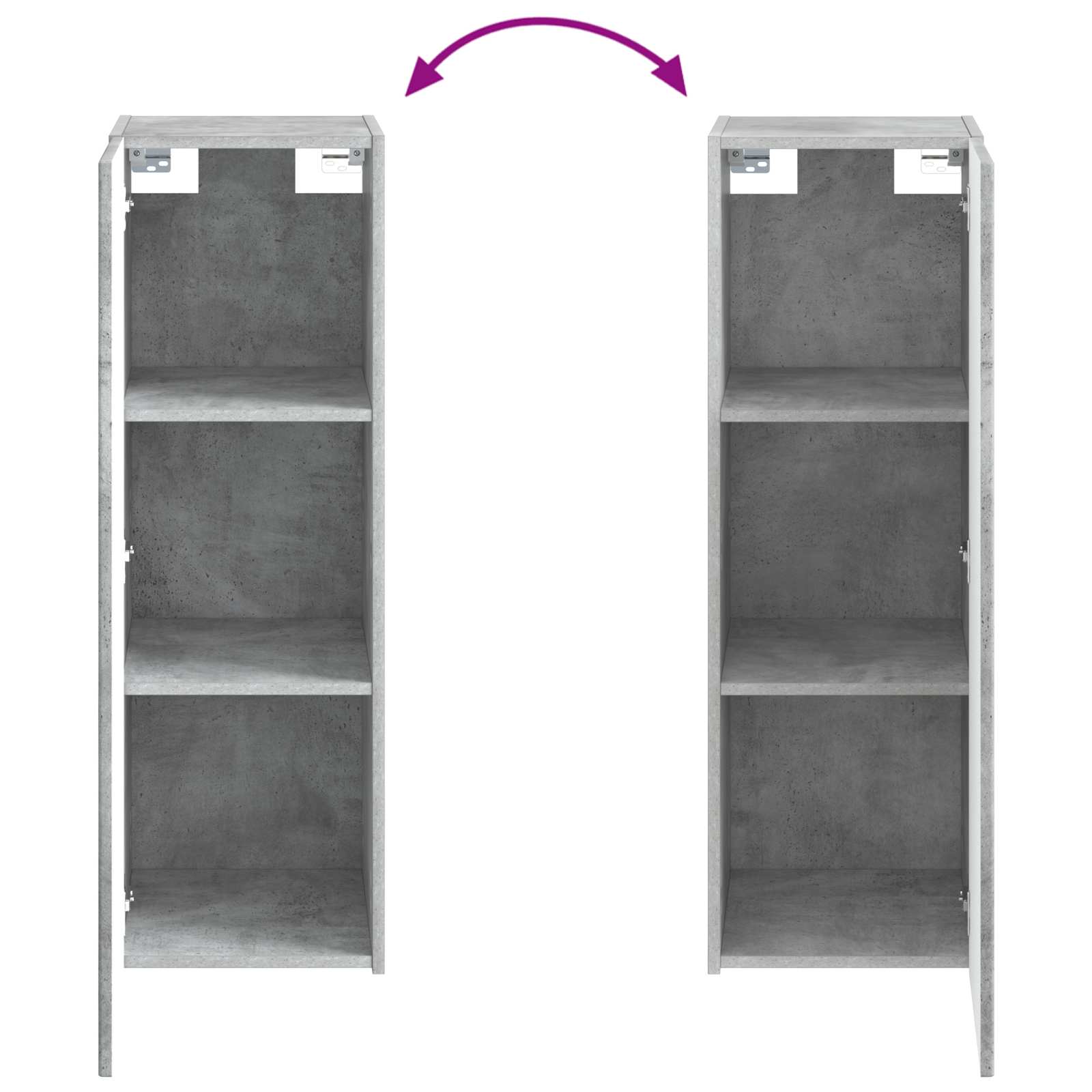 Badkamermeubelset 5 st Betongrijs 33 x 34,5 x 100 cm