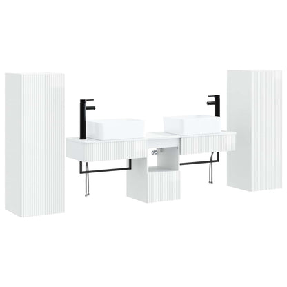Badkamermeubelset 5 st Hoogglans Wit 33 x 34,5 x 100 cm