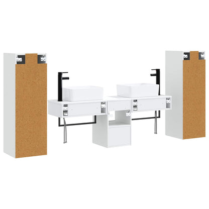 Badkamermeubelset 5 st Hoogglans Wit 33 x 34,5 x 100 cm