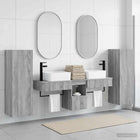 Badkamermeubelset 5 st Grijs Sonoma 33 x 34,5 x 100 cm
