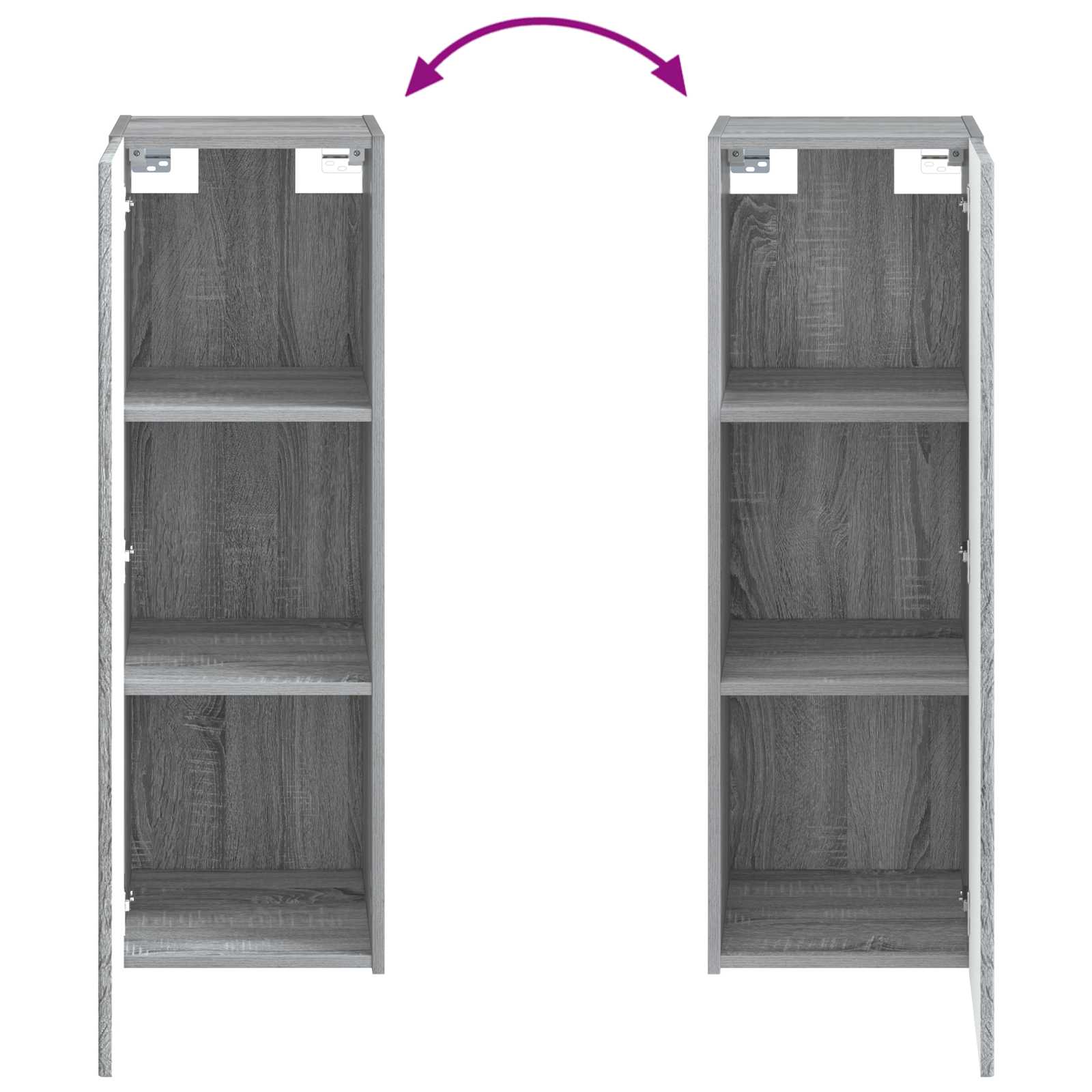 Badkamermeubelset 5 st Grijs Sonoma 33 x 34,5 x 100 cm