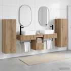 Badkamermeubelset 5 st Artisanaal eiken 33 x 34,5 x 100 cm