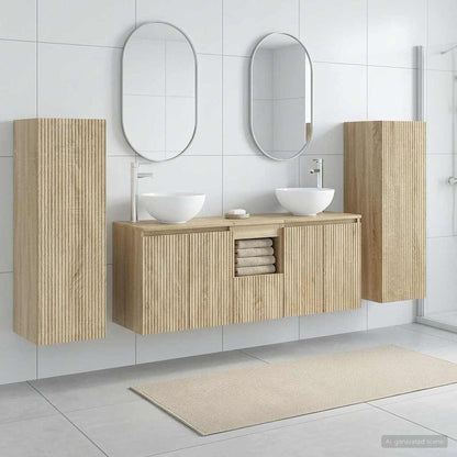 Badkamermeubelset 5 st Sonoma Eiken 33 x 34,5 x 100 cm