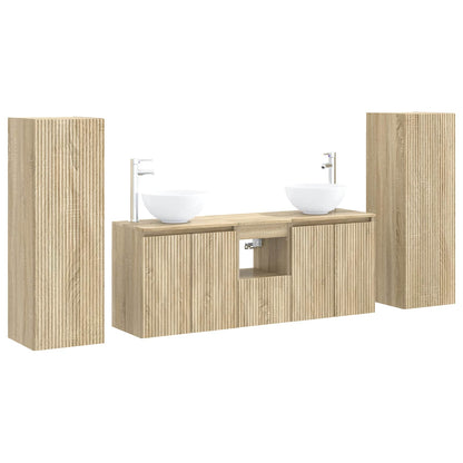 Badkamermeubelset 5 st Sonoma Eiken 33 x 34,5 x 100 cm
