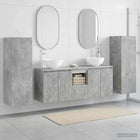 Badkamermeubelset 5 st Betongrijs 33 x 34,5 x 100 cm