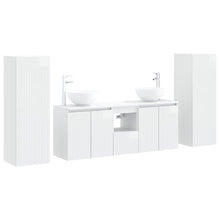 Badkamermeubelset 5 st Hoogglans Wit 33 x 34,5 x 100 cm