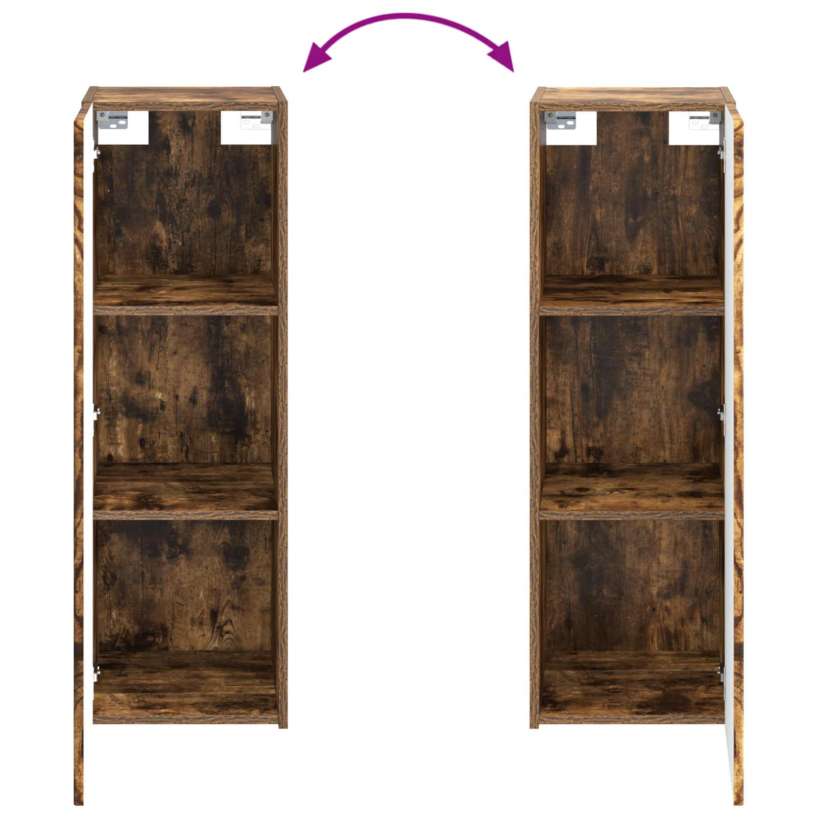 Badkamermeubelset 5 st Gerookt eiken 33 x 34,5 x 100 cm