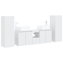 Badkamermeubelset 5 st Wit 33 x 34,5 x 100 cm Bewerkt hout
