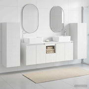 Badkamermeubelset 5 st hoogglans wit 33x34.5x100 cm