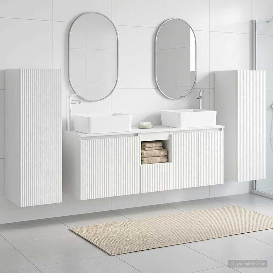 Badkamermeubelset 5 st Hoogglans Wit 33 x 34,5 x 100 cm