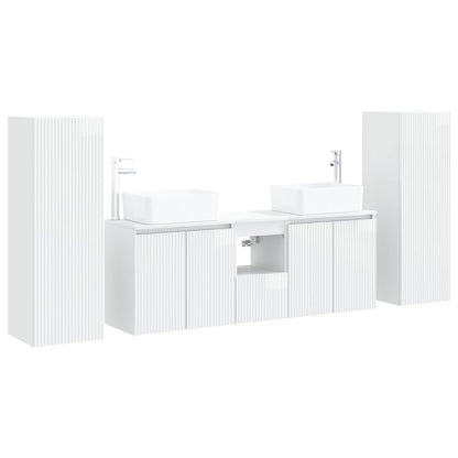 Badkamermeubelset 5 st Hoogglans Wit 33 x 34,5 x 100 cm