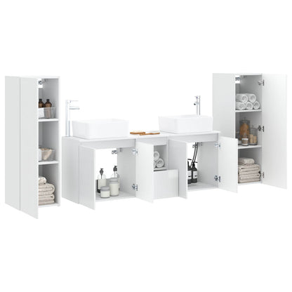 Badkamermeubelset 5 st Hoogglans Wit 33 x 34,5 x 100 cm