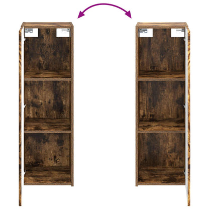 Badkamermeubelset 5 st Gerookt eiken 33 x 34,5 x 100 cm