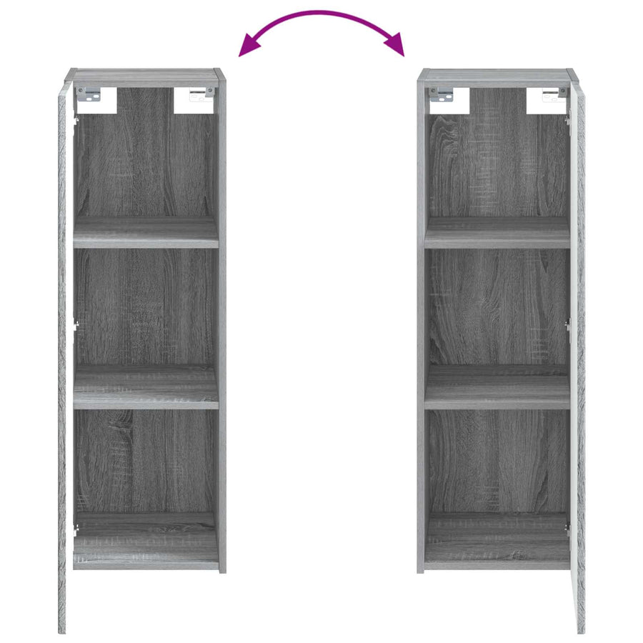 Badkamermeubelset 5 st Grijs Sonoma 33 x 34,5 x 100 cm