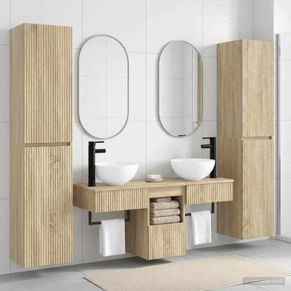 Badkamermeubelset 5 st Sonoma Eiken 33 x 34,5 x 160 cm