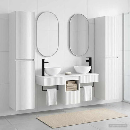 Badkamermeubelset 5 st Hoogglans Wit 33 x 34,5 x 160 cm