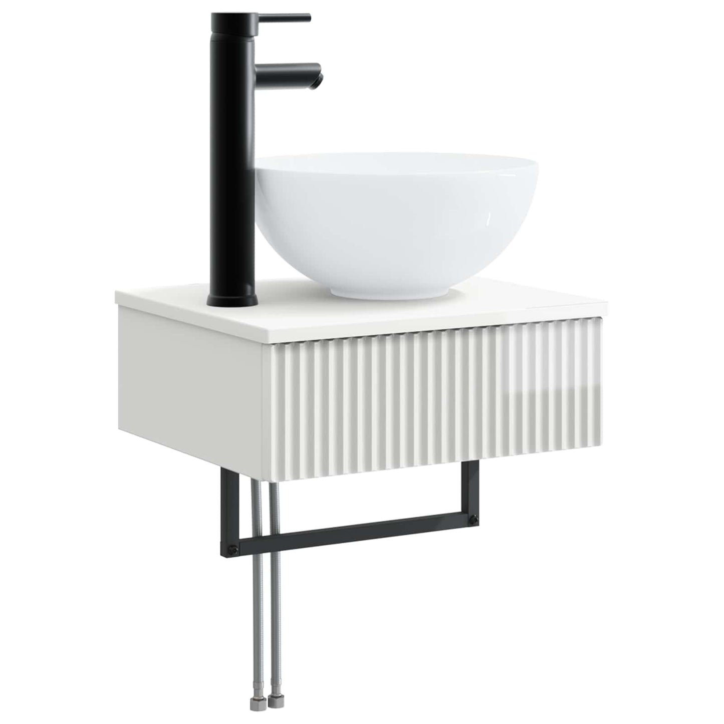 Badkamermeubelset 5 st Hoogglans Wit 33 x 34,5 x 160 cm