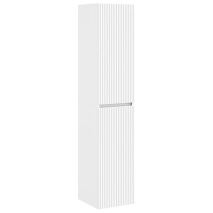 Badkamermeubelset 5 st Wit 33 x 34,5 x 160 cm Bewerkt hout