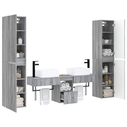 Badkamermeubelset 5 st Grijs Sonoma 33 x 34,5 x 160 cm