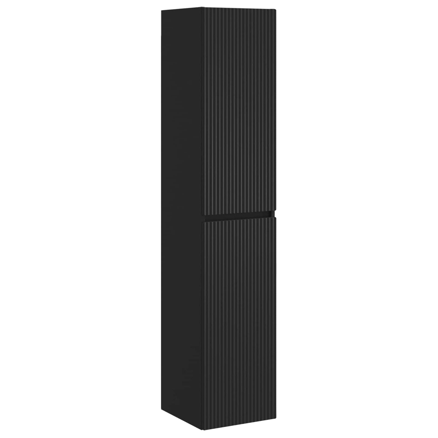 Badkamermeubelset 5 st Zwart 33 x 34,5 x 160 cm Bewerkt hout