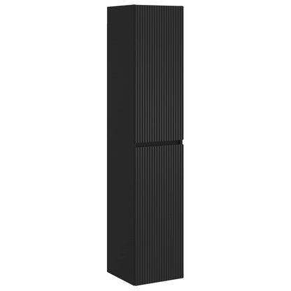 Badkamermeubelset 5 st Zwart 33 x 34,5 x 160 cm Bewerkt hout