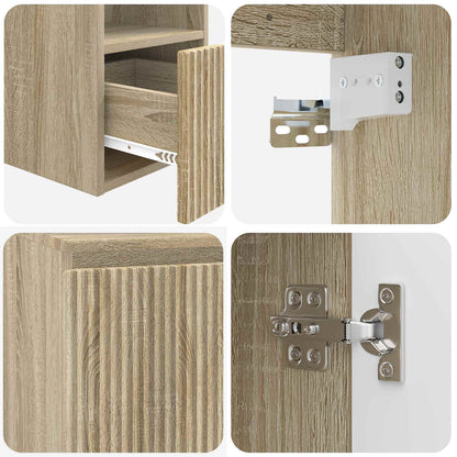 Badkamermeubelset 5 st Sonoma Eiken 33 x 34,5 x 160 cm