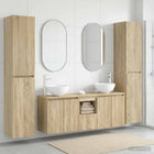 Badkamermeubelset 5 st Sonoma Eiken 33 x 34,5 x 160 cm