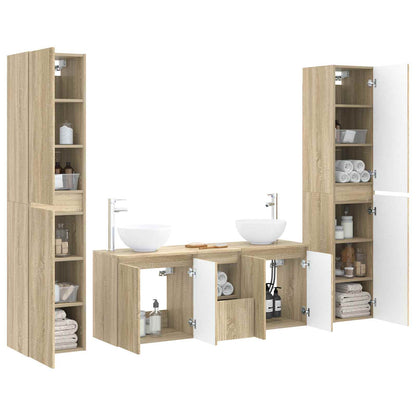 Badkamermeubelset 5 st Sonoma Eiken 33 x 34,5 x 160 cm
