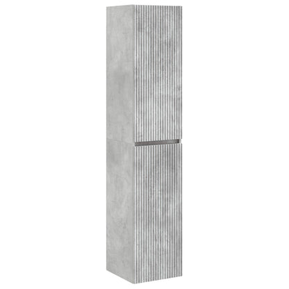 Badkamermeubelset 5 st Betongrijs 33 x 34,5 x 160 cm