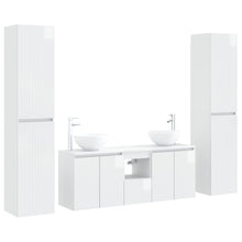 Badkamermeubelset 5 st Hoogglans Wit 33 x 34,5 x 160 cm