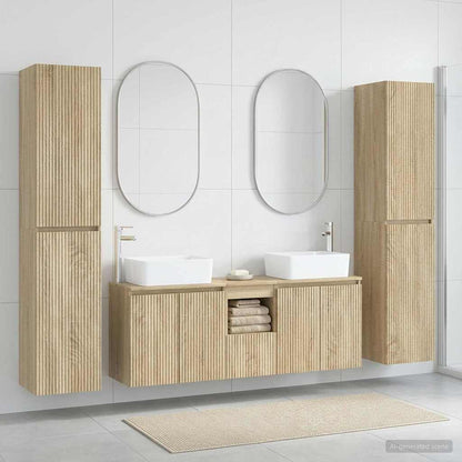 Badkamermeubelset 5 st Sonoma Eiken 33 x 34,5 x 160 cm